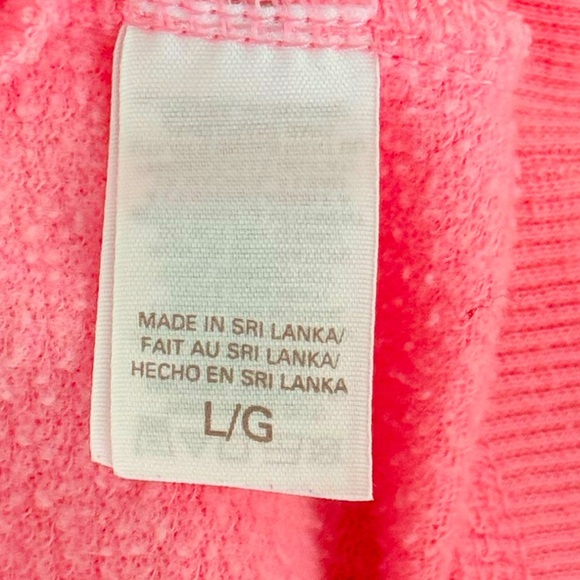 VICTORIA’S SECRET Embellished Angel Wings Pink Zip Up Hoodie Size L - Picture 8 of 8